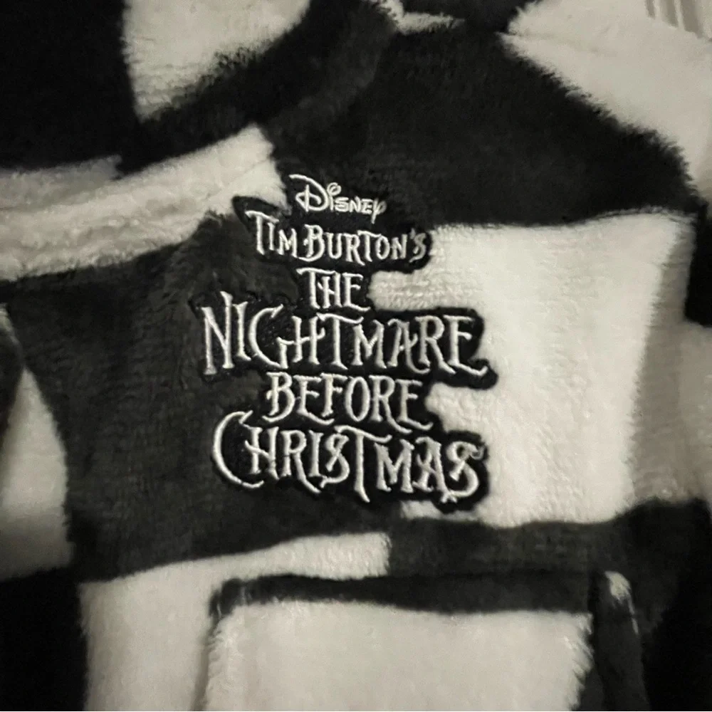 Disney Kids Nightmare Before Christmas Checkered Jacket - Black and White - XL - Picture 2 of 7
